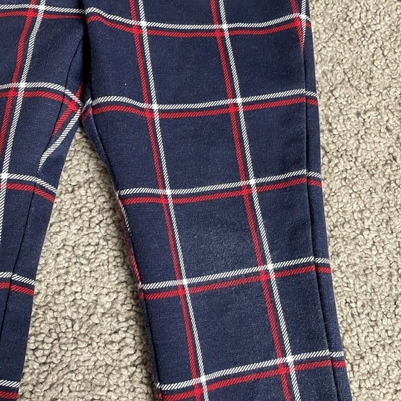 Gymboree Plaid Ponte Cape - Parisian Blue & Red  2 Piece Pant Set | 2T - Picture 9 of 12